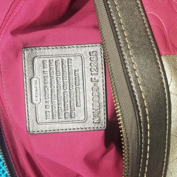 Multi Colored Coach Purse - Picture 4 of 5